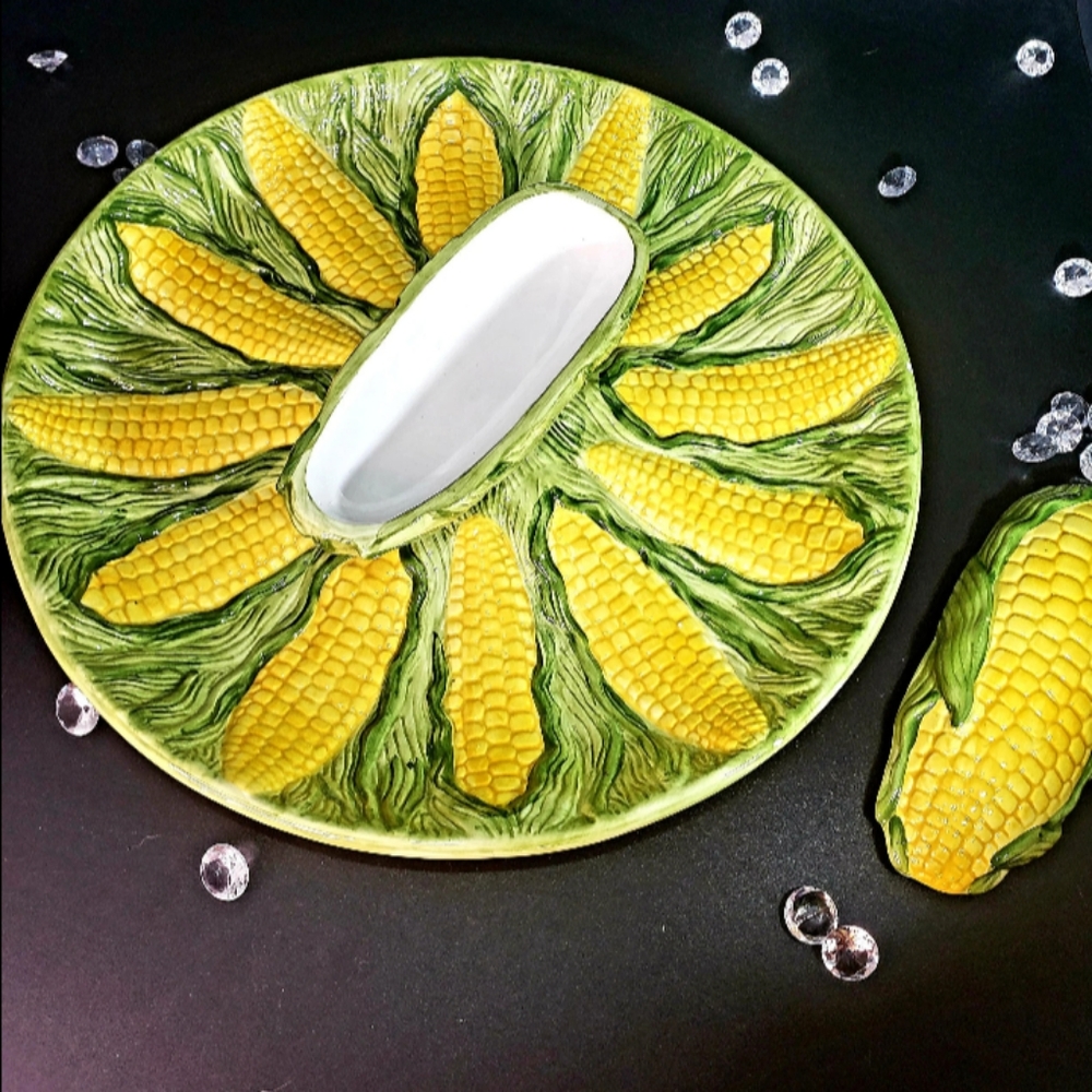Vintage World Bazaar Inc. Corn on the cob platter
